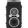 Plyisty Camera retrò HD 1080p, Fotocamera Digitale a Doppia Lente Portatile Vintage con Luce di Riempimento in modalità Notturna, Fotocamera per Dimensioni del Pollice, per Momenti di