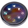 Bonbela Pin per Visualizzazione Fotografici Digitali Spilla Anime Elettronica Intelligente con Effetti LED Dinamici a 7 Colori Avvisi Messaggi Bluetooth 5.4 Batteria da 400 MAh per