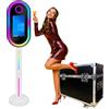 WideMeet Specchio Photo Booth con schermo LCD touch screen da 15,6 pollici, portatile, supporto per selfie Photo Booth per feste di nozze, eventi a noleggio (macchina fotografica bianca)