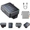 Godox X3ProO TTL Trigger per fotocamere Olympus/Panasonic, trigger wireless per flash con touchscreen a colori, 32 canali, 16 gruppi con 3 modalità di scatto, batteria integrata, compatibile con app