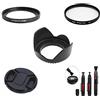 Generic SK38 58mm Diametro Obiettivo Della Macchina Fotografica Bundle Set Kit Paraluce Filtro UV Spazzola Anello Adattatore Sostituire Canon FA-DC58C Per Canon G1X G1 X Fotocamera