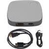 Fockety Adattatore Display HD Wireless, Adattatore di Mirroring Wireless da 30Hz da 30Hz Supporto 1080p 720p con Antenna Dual Band 2.4G 5G per il Proiettore di Tablet per Telefono