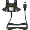 LIENIAO Caricatore per scanner di codici a barre per Zebra TC77, TC70, TC75, TC55, TC700K, TC75EK, TC77HL, TC720L, TC70x, TC75x, cavo di ricarica USB
