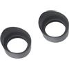 OZXNO 2 coperture oculari in gomma per oculare, accessori per microscopio stereo da 32-35 mm (nero)
