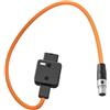 Vroomoto Cavo di Alimentazione XLR a 4 Pin Cavo di Nylon Ruotabile da 60 Cm Fotocamere Compatibili TVLogic LVM-170A Schermo Visualizzazione SmallHD 1303 Luce Video LED PL60C