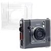 Kimyoaee Wide Evo - Custodia protettiva trasparente per fotocamera Fujifilm Instax Wide Evo 2 in 1, con tracolla regolabile rimovibile, Trasparente