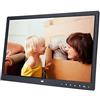 ciciglow Cornice digitale da 15 pollici, 1280 x 800 HD, touch screen, cornice elettronica con pulsante e telecomando, supporta lettori musicali e video, sveglia, calendario (nero)
