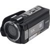 Annadue Videocamera 5K, 56MP Antivibrazione Zoom 18X Visione Notturna IR con Touch Screen IPS da 3 Pollici Cappuccio Luminoso Fotocamera Digitale Registratore per Viaggi, Matrimoni