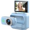 Generic Action Camera Panoramica Compatta Anti-Shake WiFi Mini Fotocamera Sportiva 2 Pollici Flip Screen con Tracolla Magnetica per Scatti in Prima Persona