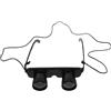 Holibanna Binocolo Compatto Indossabile per Pesca Viaggio Outdoor Ciclismo Campeggio con Messa Rapida Nero