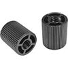 EXQIOUR 2 pz Lega di Alluminio 1/4 -20 Adattatore Filettato Convertitore Fotocamera Treppiede Braccio Magico Accessori 1/4 Connettori Femmina Foro Passante Doppio Adattatore Femmina