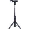 Bewinner Treppiede per Telefono con Luce e Telecomando, Treppiede per Selfie Regolabile, Portatile Compatto e Stabile per Fotocamera Fotografia Registrazione Video (con Luce)