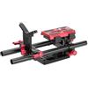 SXRQ Piastra a sgancio rapido Base Piastra di base a sgancio rapido Kit con adattatore di espansione filettatura 1/4 3/8 per accessori per fotocamere DSLR Attacco treppiede portatile