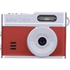 Annadue Fotocamera Digitale Vintage Portatile, Fotocamera Portachiavi, Piccola Portatile 1080P per Studenti, Viaggi e Vlogging (marrone argento)