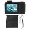 Zisemeil Fotocamera subacquea 4K 65 MP, autofocus zoom 18x, batteria 2500 mAh, fotocamera digitale impermeabile da 9 m per snorkeling, avventure subacquee, attività in spiaggia (arancione)