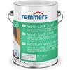 Remmers Vernice Venti 3in1 bianco (RAL 9016), 5 litri, smalto alchidico a base di solvente per legno all'interno e all'esterno, 3 prodotti in uno, fondo isolanten