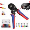 Gevvnss Set di pinze crimpatrici, 1200 pezzi, pinza per capicorda da 0,08-16 mm²