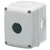 Gewiss di Fazio Srl Gewiss Contenitore Vuoto per pulsanti comandi e segnalatori 1 posto diametro 22 mm Coperchio grigio RAL 7035 GW27101