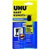 UHU Adesivo speciale in plastica dura, adatto per l'incollaggio di materie plastiche dure resistenti all'acqua, alla temperatura, agli acidi e agli alcali, 30 g, trasparente