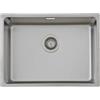 Respekta Detroit Lavello in acciaio inox/Lavello da incasso a 1 vasca da 59 x 43,5 cm/Lavello in acciaio inox adatto a basi da 60 cm di larghezza