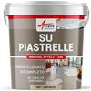 ARCANE INDUSTRIES Cemento Cerato su Piastrelle Cucina Bagno 10 m² (in 2 strati) Lino Beige