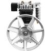 Queeucaer Testa della pompa del compressore d'aria, doppio cilindro, testa del compressore d'aria 3HP pistone pompa motore testa doppio cilindro 66 Gal/min +silenziatore nell'industria tessile