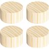 NANNAN3360 Rialzi per Mobili in Legno Massello Sollevatori per Letti Rotonda Rialzi per Tavola da Pesanti Gambe per Divano da 4 Pezzi Solleva l'altezza 1-4cm Piedini per Mobili (5 × 1cm)