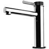 Mai & Mai Rubinetto Miscelatore Monocomando, Altezza 18.1cm, Argento | Rubinetto Bagno Lavabo Bidet Lavandino, WAO-7601