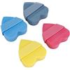 Ulalaza 4 pezzi fermaporta in silicone per pareti fermaporta stile cuore cartone animato per home office