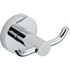TopHomer 1 gancio porta asciugamani in lega di zinco, montaggio a parete cromato, doppio gancio porta cucina, bagno, camera da letto, WC, accappatoio cappello, appendiabiti da parete