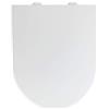 WENKO Sedile WC Exclusive n. 4 con abbassamento automatico, adatto per Villeroy & Boch Subway 2.0 e ceramica comune, coperchio WC in termoindurente antibatterico, 38 x 46 cm, colore: Bianco
