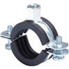 Fischer 25x Collari Tubi Metallici, Frs 72-80 MM, M 8-10