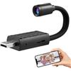 UTHCLO Telecamera Wifi Piccola per Casa, Videocamera Sicurezza Domestica con Angolo di Visione Ampio e Regolabile, 1080p, per Auto e Interni Stile Casuale