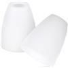 HAMPPLIES Paralumi Attacco E14 Lampade in Plastica e Bianca per 2 Pezzi Lampada da Tavolo e Comodino, Decorazione Casa
