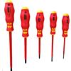 Wuerth Set 5 Cacciaviti Isolati WURTH 061396325 VDE a Taglio 2,5 4 6,5 a Croce PH1 PH2 lame brunite PH a norme IEC 900 e EN 60900