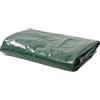 vidaXL Telone 650 g/m² Resistente all'Acqua Anti UV Antistrappo con Occhielli in Metallo Incerato Rivestimento PVC Telo Protezione 6x8 m Verde