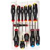 USAG U03240651 Serie 12 giraviti a Taglio e Croce, Nero