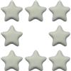 generic 8 Pezzi Pomelli in Ceramica a Stella, Maniglie a Foro Singolo, Maniglie Carine per Armadietto da Cucina, Comodino, Comò, per Camera da Letto per Bambina, Bagno, Armadio, con Viti