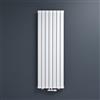 Mai & Mai Radiatore Verticale da Bagno 160x54cm, Radiatore Scaldasalviette Termoarredo Scalda Portasciugamani da Parete e Pavimento in Acciaio, Bianco