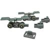 nextradeitalia 1 PZ CARRELLI SCORREVOLI IN KIT 1400/07 OMGE X BINARIO 1400 OMGE KIT=2 CARRELLI+2 FERMI+1 PINNA