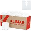Instalguru Distanziatore in plastica 15mm Set distanziatori da 50 pezzi bianco | Profili di base rotaie di base pezzo di compensazione distanziatore per tasselli universali con 3 distanziali in PE