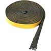 KBOLAE Guarnizione per stufe a legna, con retro autoadesivo, corda piatta per stufe da forno, 5 mm x 18 mm x 2 m