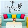 WYFCL Wall Sticker Stickerdecal, Cocktail Time Wall Sticker Vinile Rimovibile Home Decor Soggiorno 78Cmx58Cm