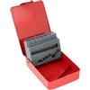 Milageto Custodia per punte da trapano elicoidali Custodia per riporre accessori Vuoto Comodo Robusto indice per punte da trapano in metallo Organizzatore per, 19 slot