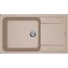 Elleci LG241051 Life 410 - Lavello da cucina, 1 vasca, 860 x 500 mm, Avena