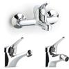 Kiamami Valentina - Set Rubinetteria Bagno 3 Pezzi | Miscelatore Lavabo, Bidet, Vasca | Ottone e Finitura Cromata | Cartuccia 40 mm e Flessibile 35 cm | Senza Doccino