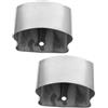 Veemoon Copri Terminali per Corrimano in Pvc Tappo a Scala, Accessori per Corrimano Montaggio Semplice, Copertina Protettiva per Ringhiere Interne ed Esterne, Set 2 Pezzi per Scale,