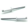 IERO - Rivetti a FIORE Verniciati RAL 9003 Alluminio/Acciaio Testa Tonda 4.8x16.0mm - Box da 500 pezzi