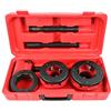 BSD Set Filiera per Tubi Idraulici - Kit Filettatura per Tubi Idraulici - 3 Pezzi - 3/2" e 2"