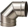 FORTUNATO Curva in Acciaio Inox per Canna Fumaria, Diametro 250 mm, Deviazione 90°, Nero
